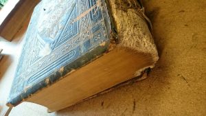 Dog chewed bible repair